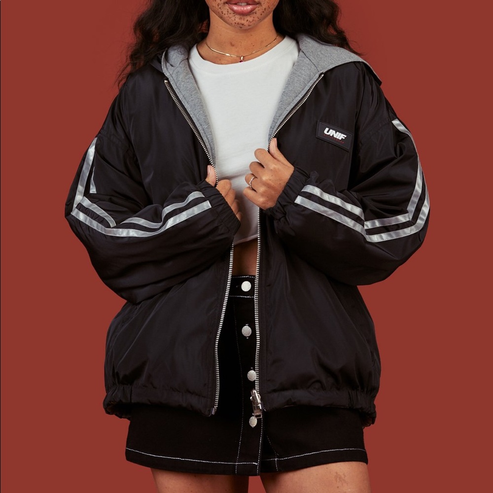 Unif Klub Jacket S/Black and Gray